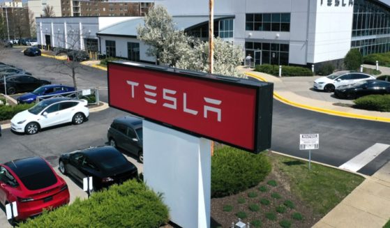 A Tesla dealership is pictured in Schauburg, Illinois, in an April file photo. A story out of Scotland should be giving pause to potential Tesla purchasers everywhere.