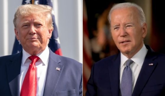 Former President Donald Trump, left; President Joe Biden, right.