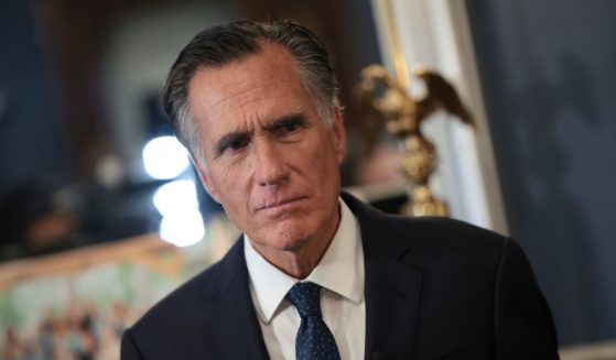 Sen. Mitt Romney (R-UT) answers questions in his office after announcing he will not seek re-election on September 13, 2023 in Washington, DC.