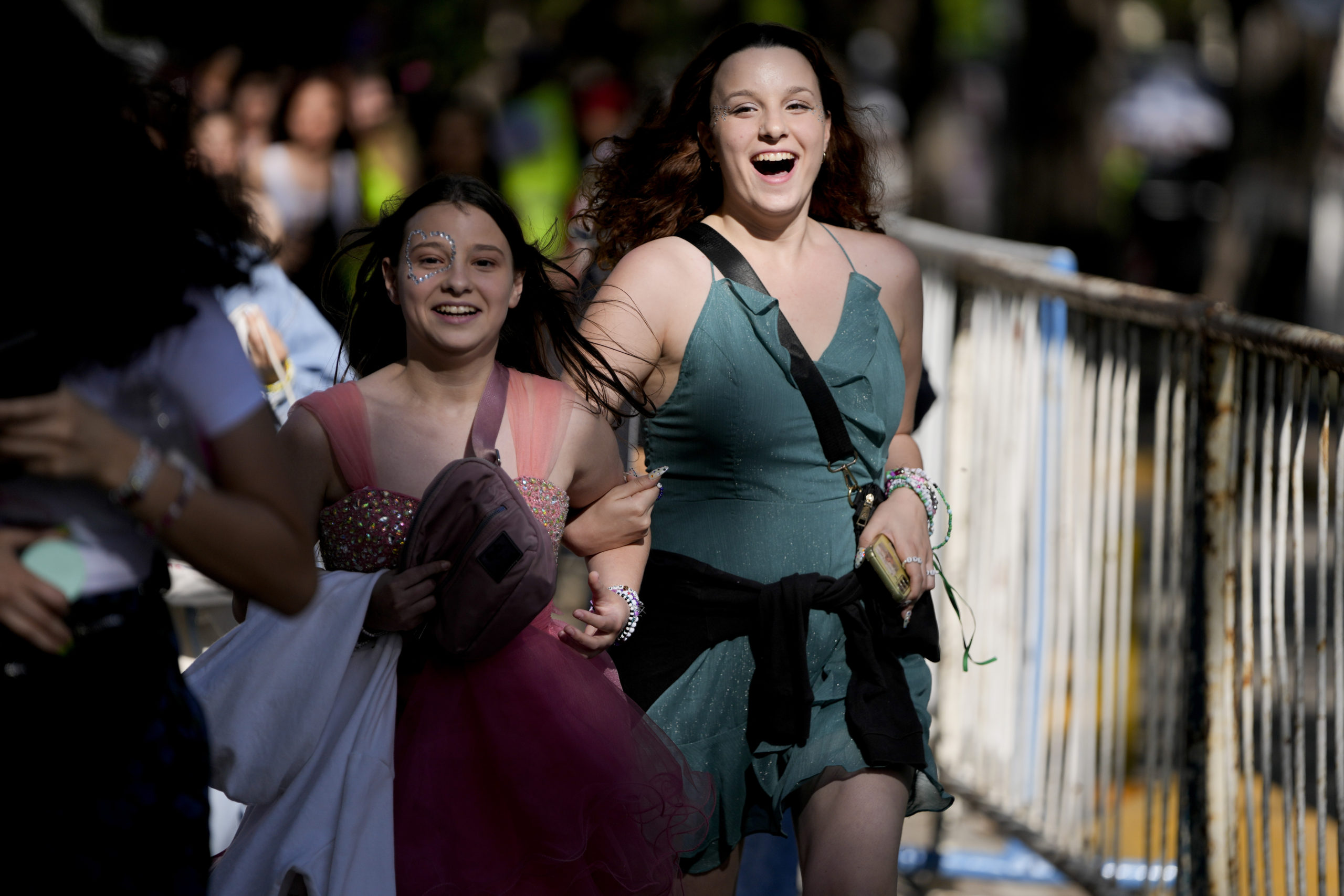 Fans make their way to Monumental Stadium to attend the Taylor Swift concert in Buenos Aires, Argentina, on Thursday.