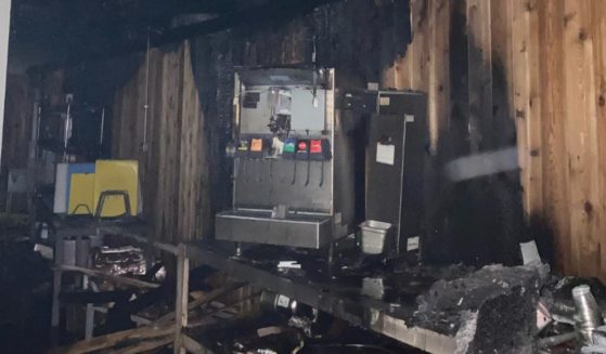 On Sunday the Helberg Barbecue in Speeglevile, Texas, caught fire, but rather than wallow in misery, the owners took time to spread the Word of God on social media.