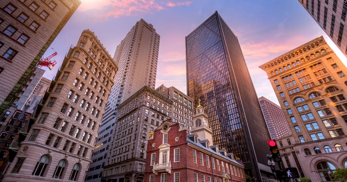 Downtown Boston is seen in the above stock image.