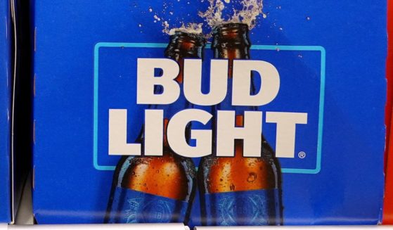 A case of Bud Light sits on a store shelf in Miami, Florida, on July 27. A quarterly sales report for the company indicates they are not quickly recovering from this summer's boycott.