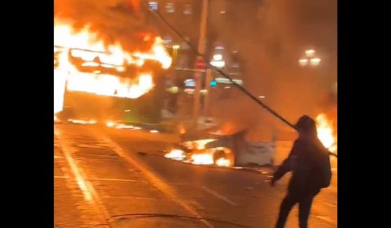 Fires burn in Dublin amid rioting in the wake of a stabbing attack.
