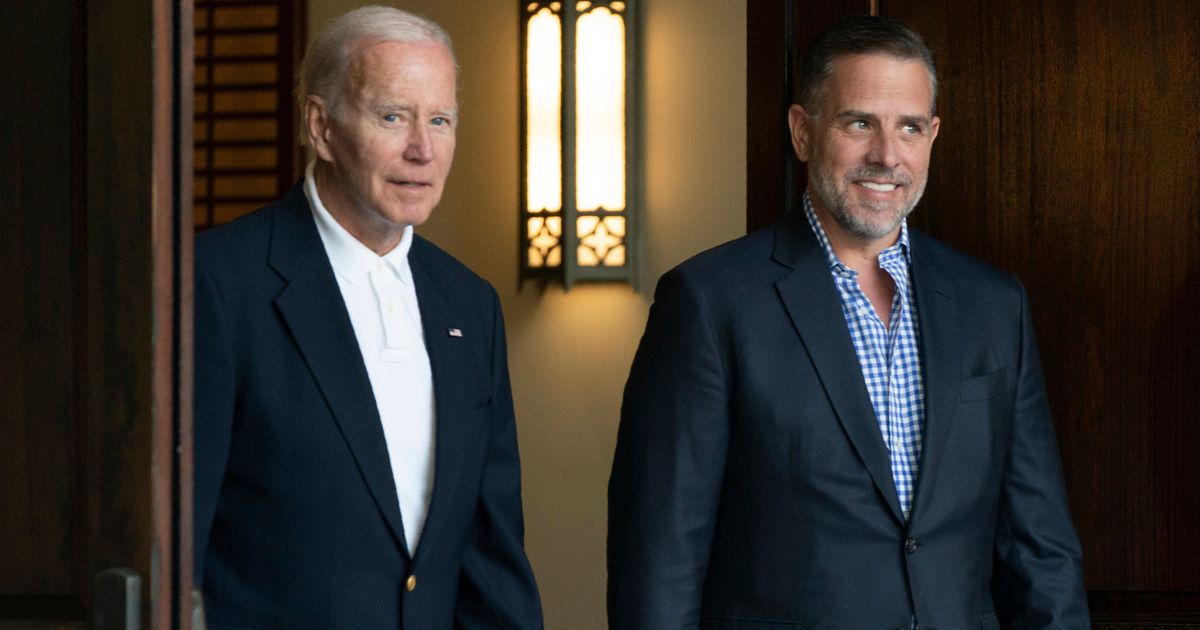President Joe Biden, left, and his son Hunter Biden, right, leave Holy Spirit Catholic Church in Johns Island, South Carolina, on Aug. 13, 2022.