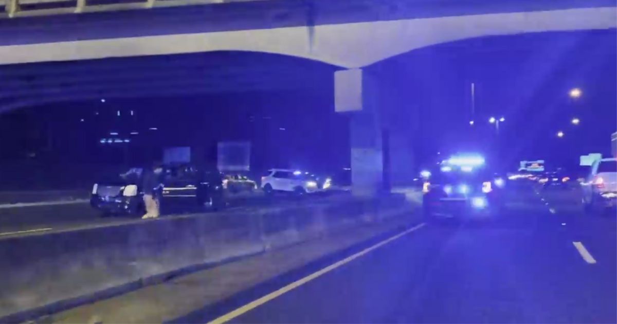 police at a crime scene on an Alabama interstate
