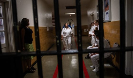 Inmates are seen at the Julia Tutwiler Correctional Facility in Wetumpka, Alabama, on Aug. 20, 2018.