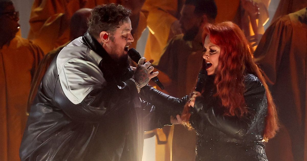 Jelly Roll and Wynonna perform onstage Wednesday during the 57th Annual Country Music Association Awards in Nashville, Tennessee.