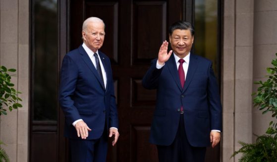 President Joe Biden greets China's President President Xi Jinping