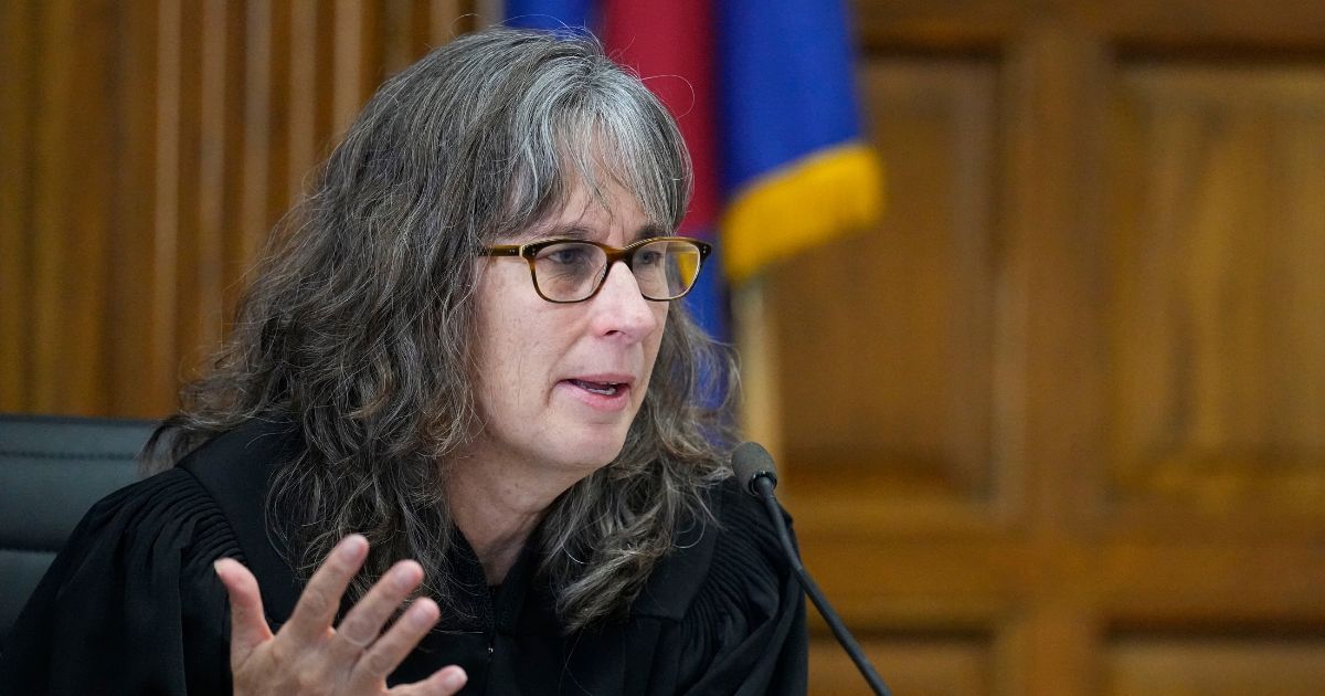 Denver District Court Judge Sarah B. Wallace in court