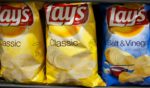 Bags of Lays potato chips are on display at a grocery store in Palo Alto, California, on Oct. 6, 2010.