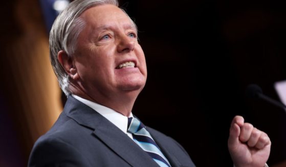 Sen. Lindsey Graham speaks at a press conference at the U.S. Capitol on Aug. 5, 2022, in Washington, D.C.