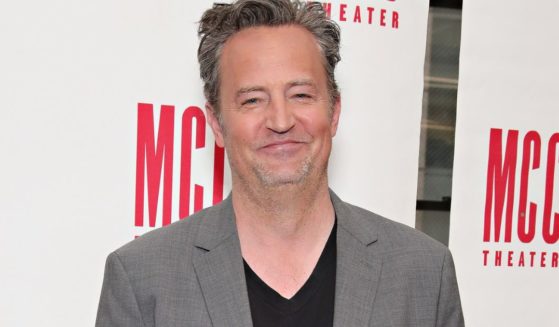 Matthew Perry poses on April 20, 2017, in New York City.