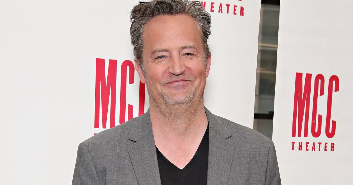 Matthew Perry poses on April 20, 2017, in New York City.