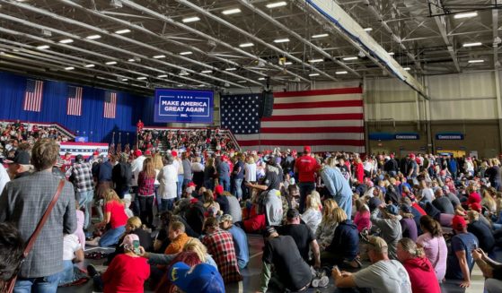 A Trump rally in Warren, Michigan