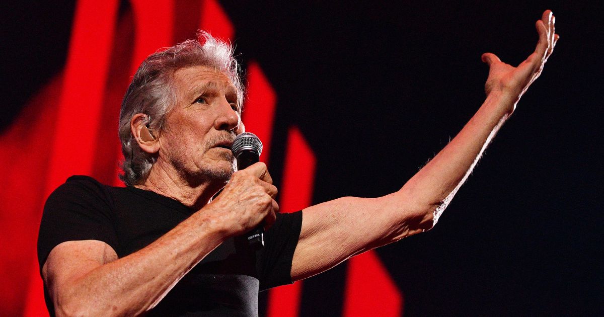 Roger Waters performs on stage during the 'This is Not A Drill' tour June 6 in London.
