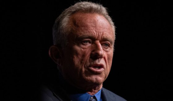 Independent presidential candidate Robert F. Kennedy Jr. speaks during a campaign event in Miami, Florida, on Oct. 12. A report Wednesday explained why Kennedy flew on Jeffrey Epstein's private jet in 1993.
