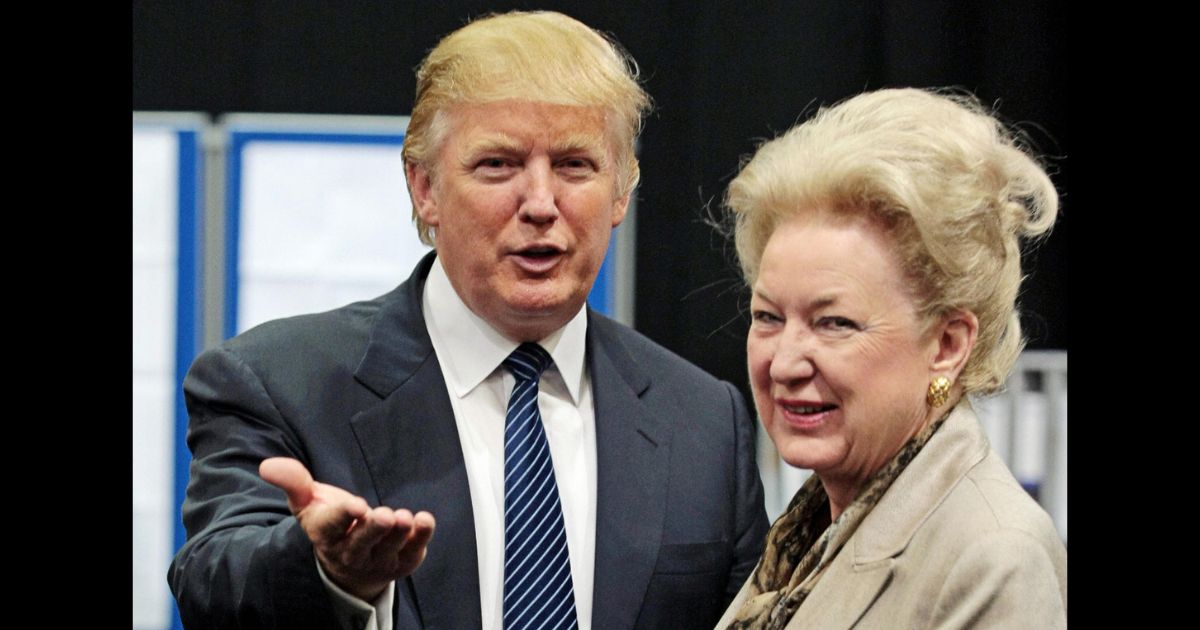 Donald Trump is pictured with sister Maryanne Trump Barry on June 10, 2008.