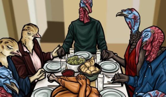 A PETA image on X this week was accompanied by these words: "We’re lucky turkeys would never do this to us—you don’t have to do it to them, either."