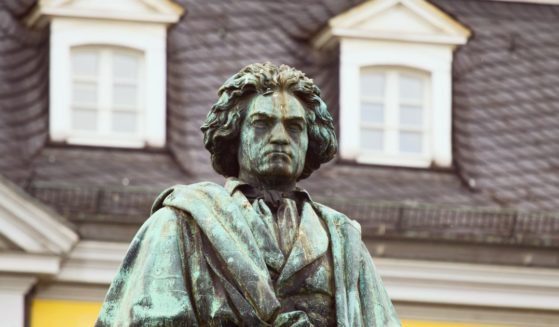 A statue of Ludwig van Beethoven is shown in Bonn, Germany. Beethoven was part of the “Famous Composers” book that was last borrowed in a Minnesota library in 1919.