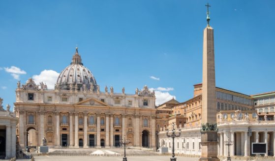 St. Peter's Basilica is seen in this stock image.