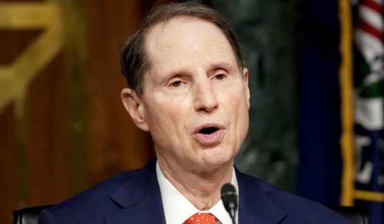 Democratic Sen. Ron Wyden of Oregon speaks during a Senate Finance Committee hearing on Capitol Hill in Washington on Feb. 24, 2021.