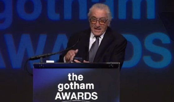 Actor Robert De Niro delivers an anti-Trump rant at an awards ceremony in New York on Monday.