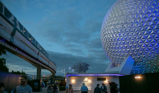 People visit Epcot theme park at Walt Disney World Resort in Lake Buena Vista, Florida, on April 20, 2022.