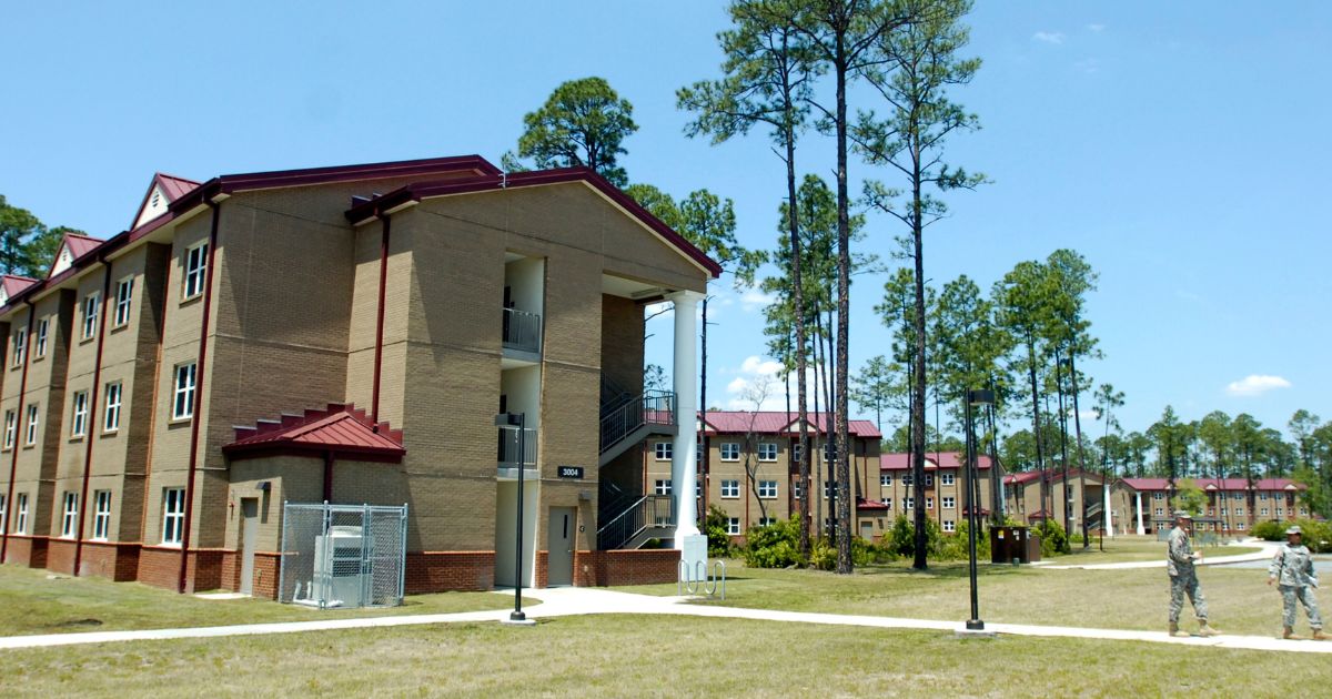 New barracks called One Plus One and used by U.S. Army 3rd Infantry Division since 2006 are shown during a tour May 1, 2008 in Fort Stewart, Georgia.