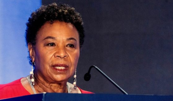 California Democratic Rep. Barbara Lee speaks during a U.S. Senate Candidate Forum hosted by the National Union of Health Care Workers in Los Angeles on Oct. 8.