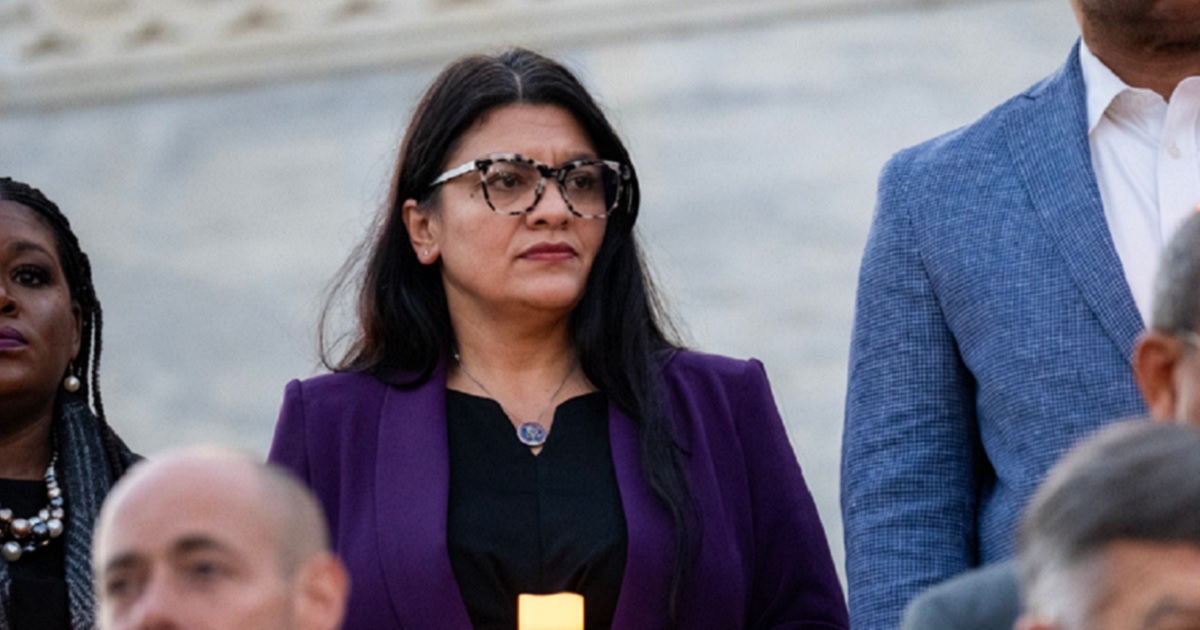 U.S. Rep. Rashida Tlaib takes part in a candlelight vigil Nov. 7, marking the one-month point since the Hamas terrorist attack on southern Israel. Later that day, the House voted to censure Tlaib for her comments in the wake of the attack.
