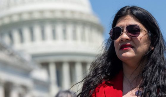 Rep. Rashida Tlaib, Democrat of Michigan, speaks during a press conference with family members of Palestinian-American journalist Shireen Abu Akleh as members of Congress call for US investigations into Israel's actions and reintroduce the Justice for Shireen Act, outside the US Capitol in Washington, D.C., May 18.