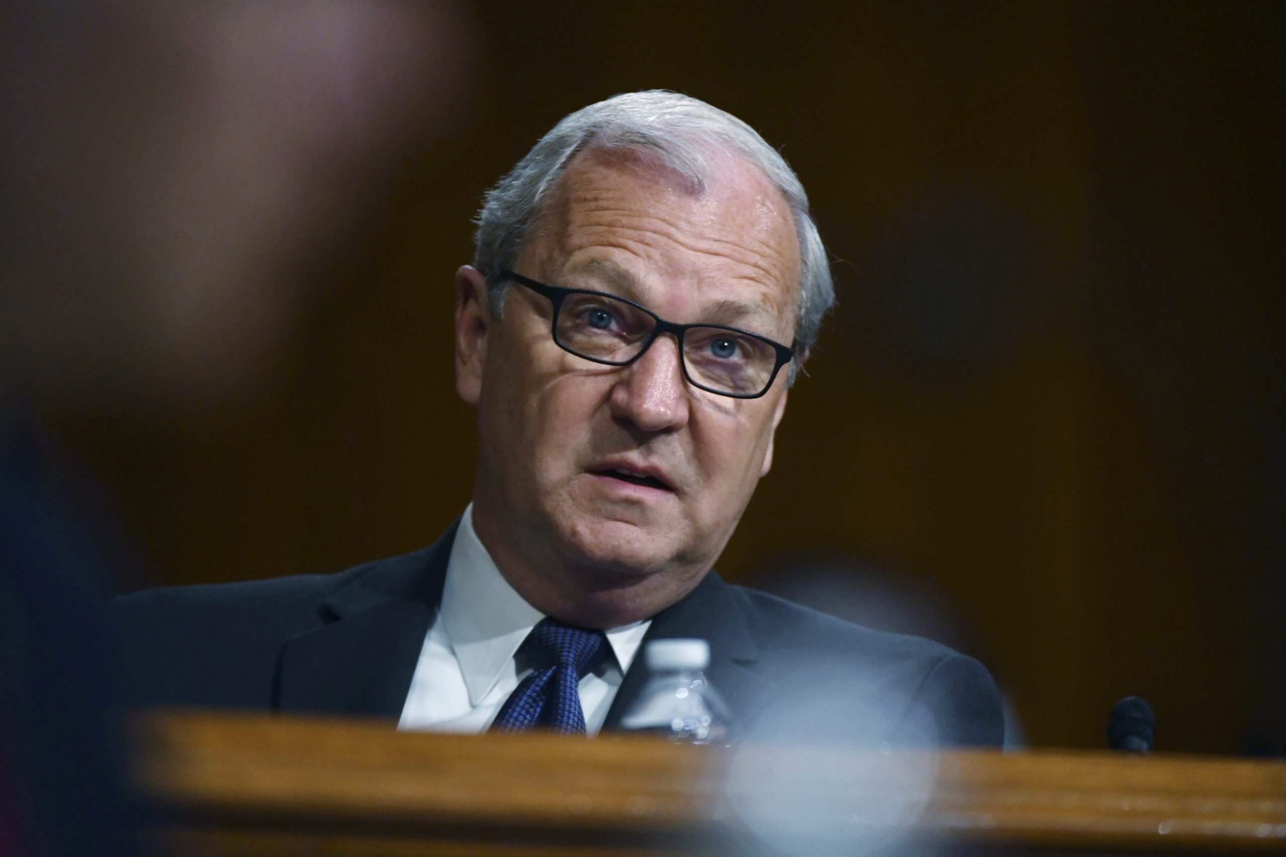 Sen. Kevin Cramer speaks during a hearing on Capitol Hill in Washington, D.C, on May 20, 2020. Cramer's 42-year-old son was involved in a police car chase on Wednesday that resulted in the death of a sheriff's deputy.
