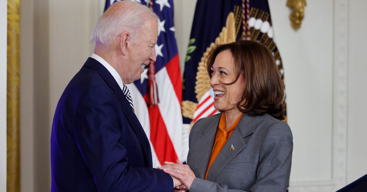 President Joe Biden and Vice President Kamala Harris are seen at an Oct. 30 meeting at the White House in Washington, D.C.