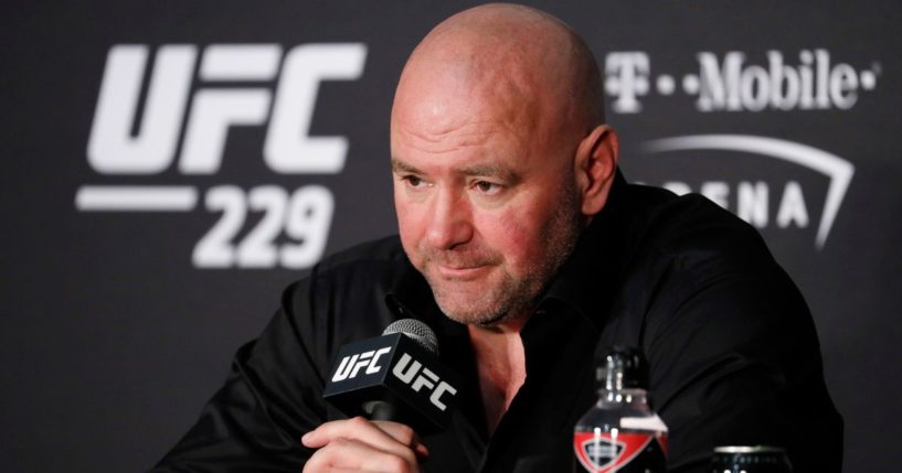 UFC President Dana White speaks at a news conference after the UFC 229 mixed martial arts event in Las Vegas, Nevada, on Oct. 6, 2018. White recently went on a pro-America rant, calling on citizens to "wake up" and learn to value their country.