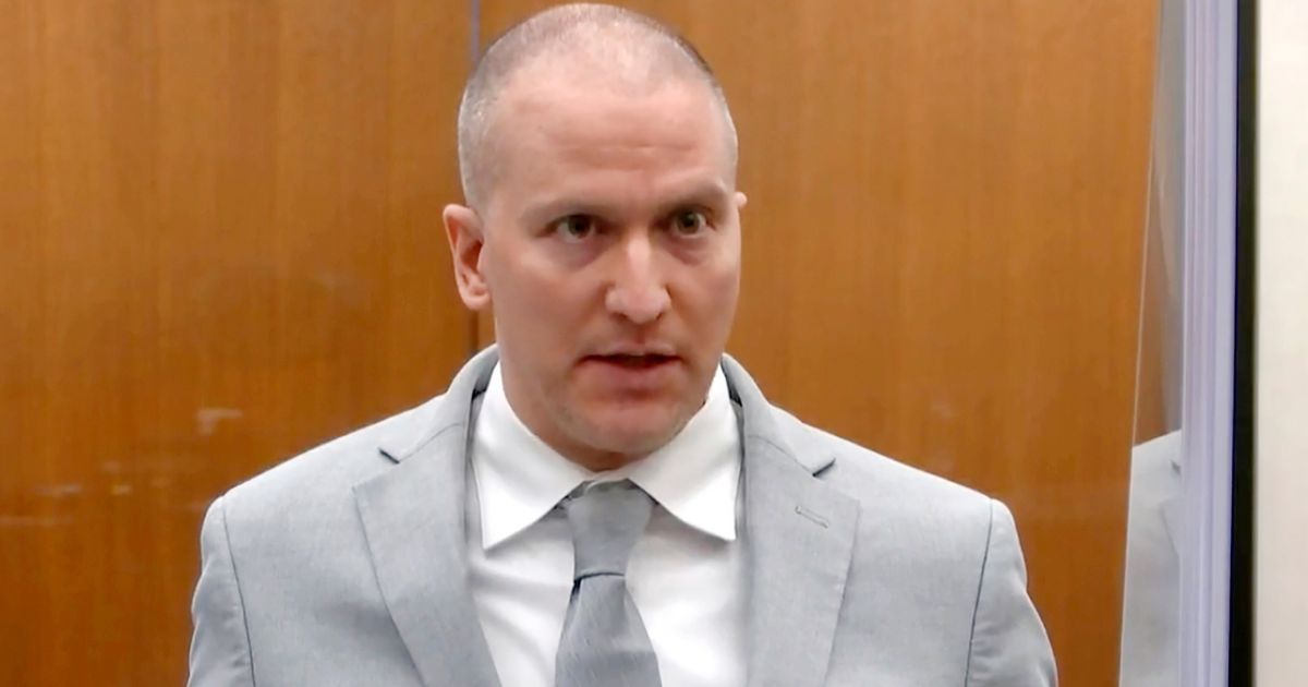 Derek Chauvin, a former Minneapolis police officer, addresses the court at the Hennepin County Courthouse, June 25, 2021, in Minneapolis. Chauvin, convicted of murdering George Floyd, was stabbed by another inmate and seriously injured Nov. 24 at a federal prison in Arizona.