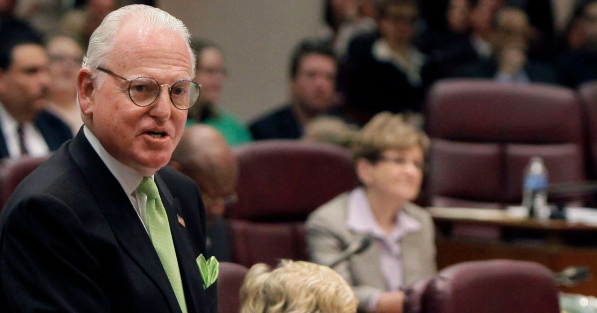 Chicago Alderman Ed Burke speaks at a City Council meeting in Chicago, May 4, 2011.