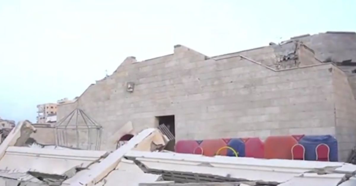 In a video posted to X on Tuesday, the IDF showed how Hamas used civilian areas, such as this kindergarten, as places of operation in Gaza.