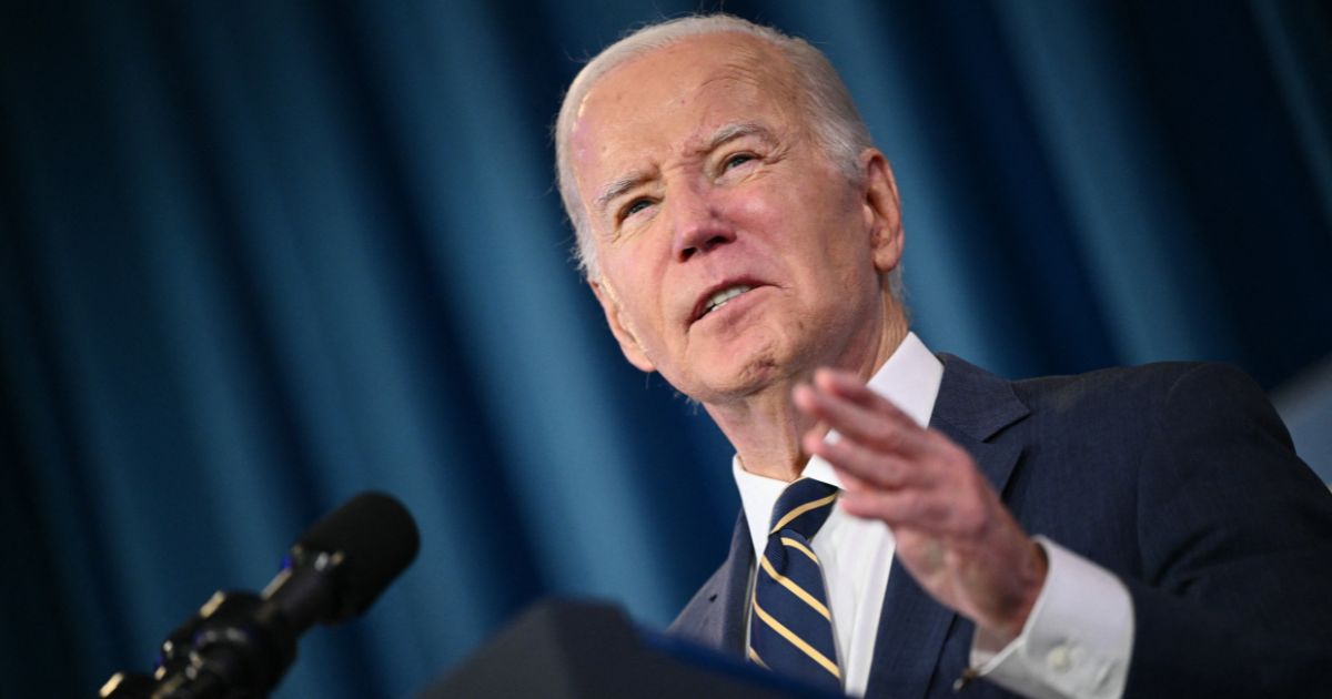 President Joe Biden delivers remarks at the Department of the Interior in Washington, D.C., on Wednesday.