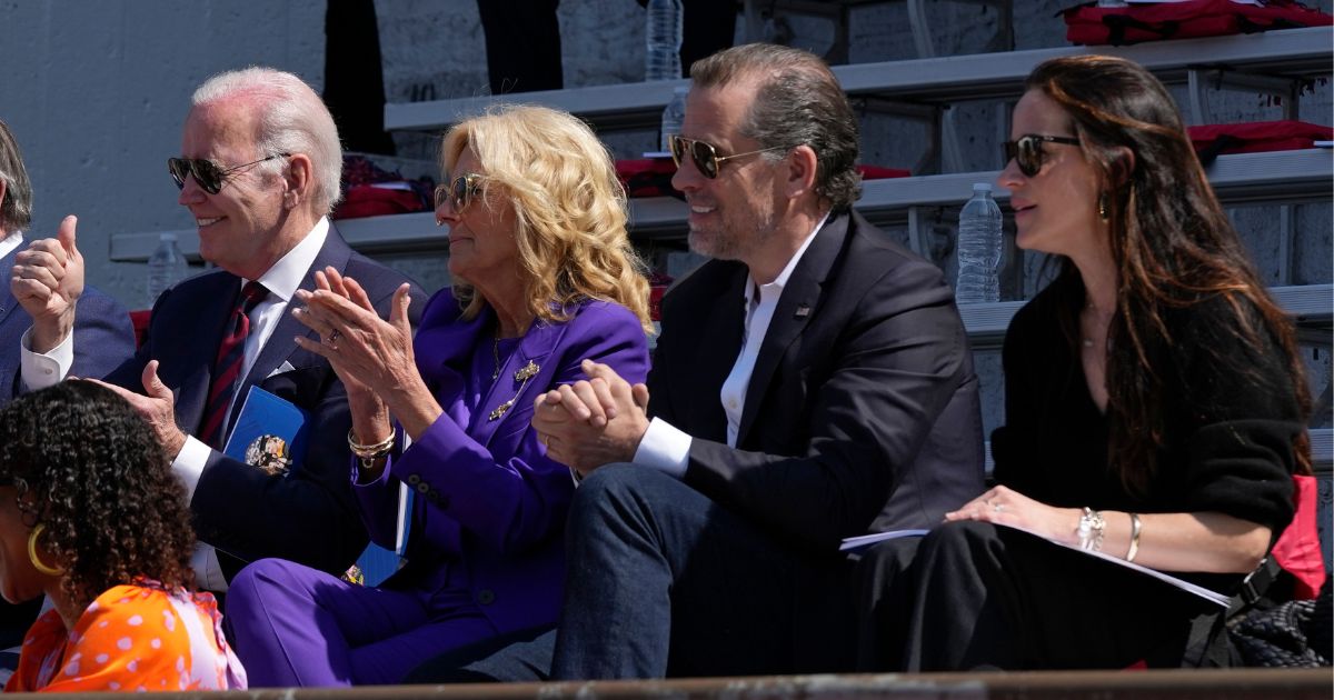Joe, Jill, Hunter and Ashley Biden attending a commencement ceremony together