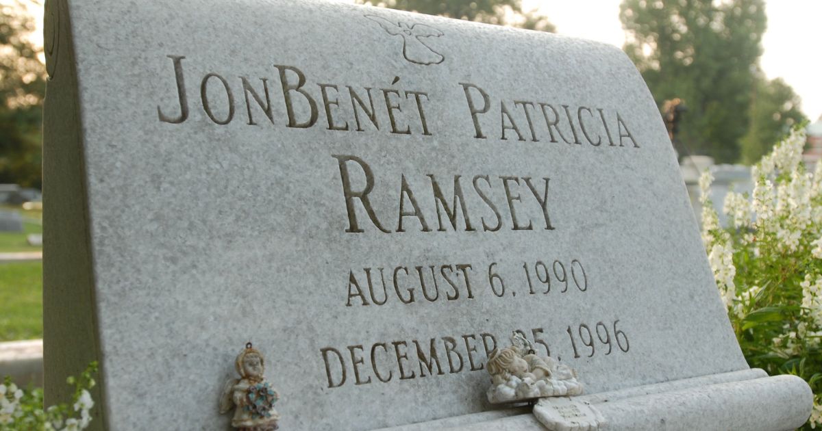 the grave of JonBenet Ramsey