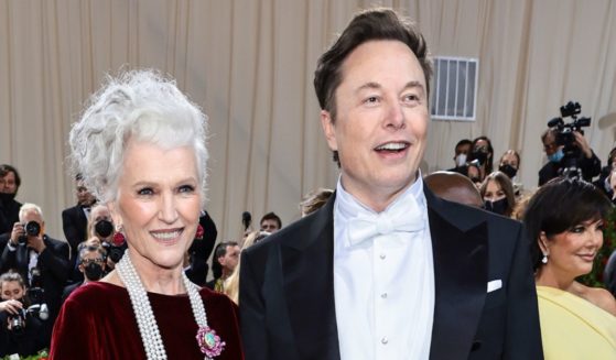 Maye Musk and Elon Musk attend the Met Gala at the Metropolitan Museum of Art in New York on May 2, 2022.