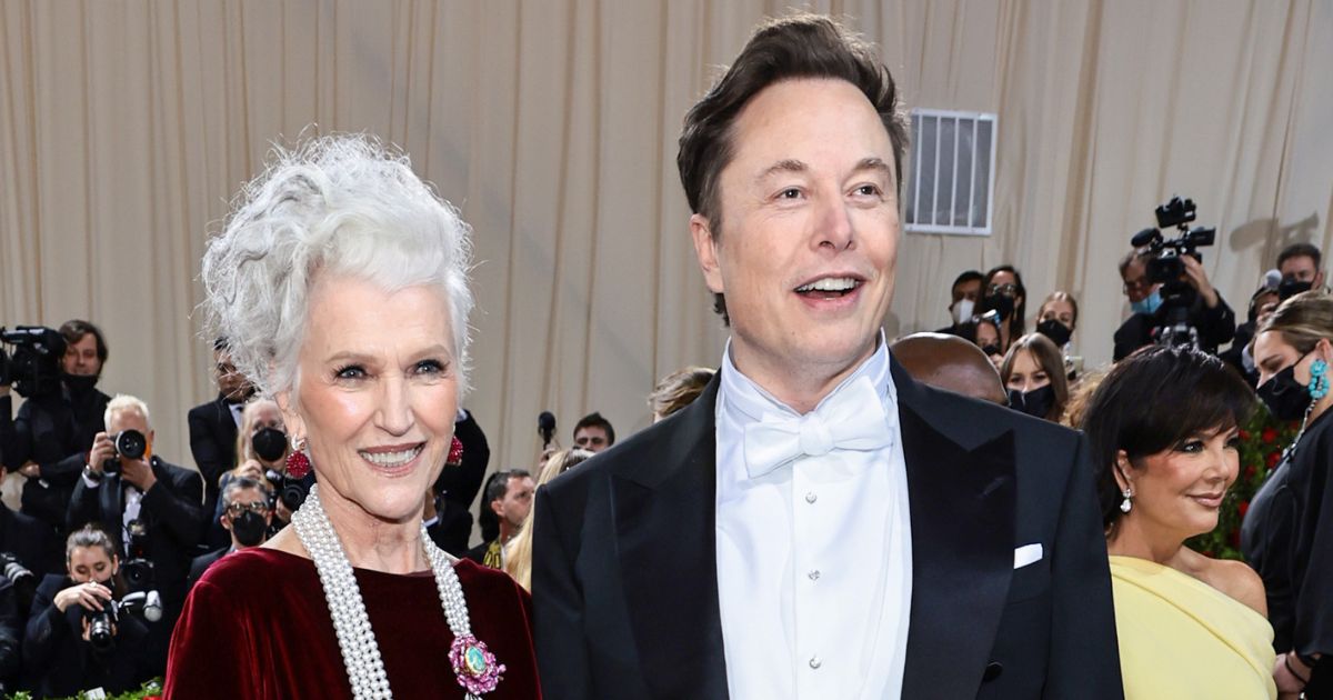 Maye Musk and Elon Musk attend the Met Gala at the Metropolitan Museum of Art in New York on May 2, 2022.