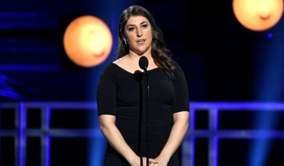"Jeopardy" host and "Big Bang Theory" actress Mayim Bialik speaks onstage during the 24th annual Critics' Choice Awards January 13, 2019, in Santa Monica, California.