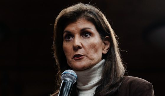 Republican presidential candidate Nikki Haley speaks during a campaign event at McIntyre Ski Area in Manchester, New Hampshire, on Tuesday.