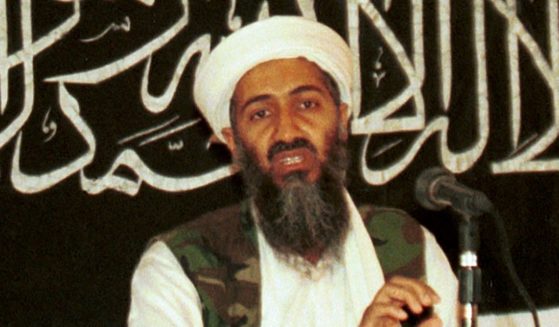 Osama bin Laden is seen during a 1998 news conference in Khost, Afghanistan