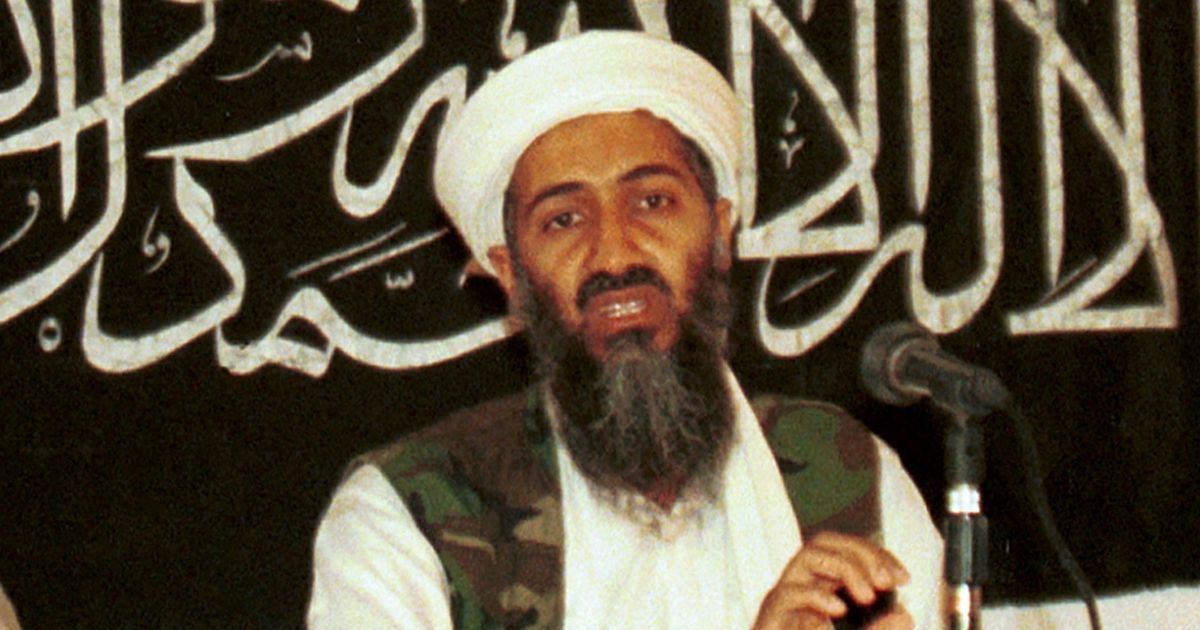 Osama bin Laden is seen during a 1998 news conference in Khost, Afghanistan