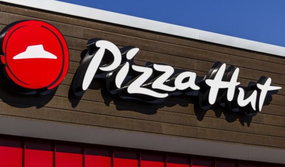 The Pizza Hut logo is seen in this stock image.