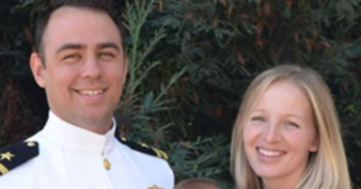 Navy Lt. Ridge Alkonis and his wife, Brittany Alkonis, are pictured together. Ridge Alkonis was in a Japanese prison for over a year after suffering a medical emergency while driving that resulted in the deaths of two people; he was recently returned to the U.S. to finish the remainder of his three-year sentence.