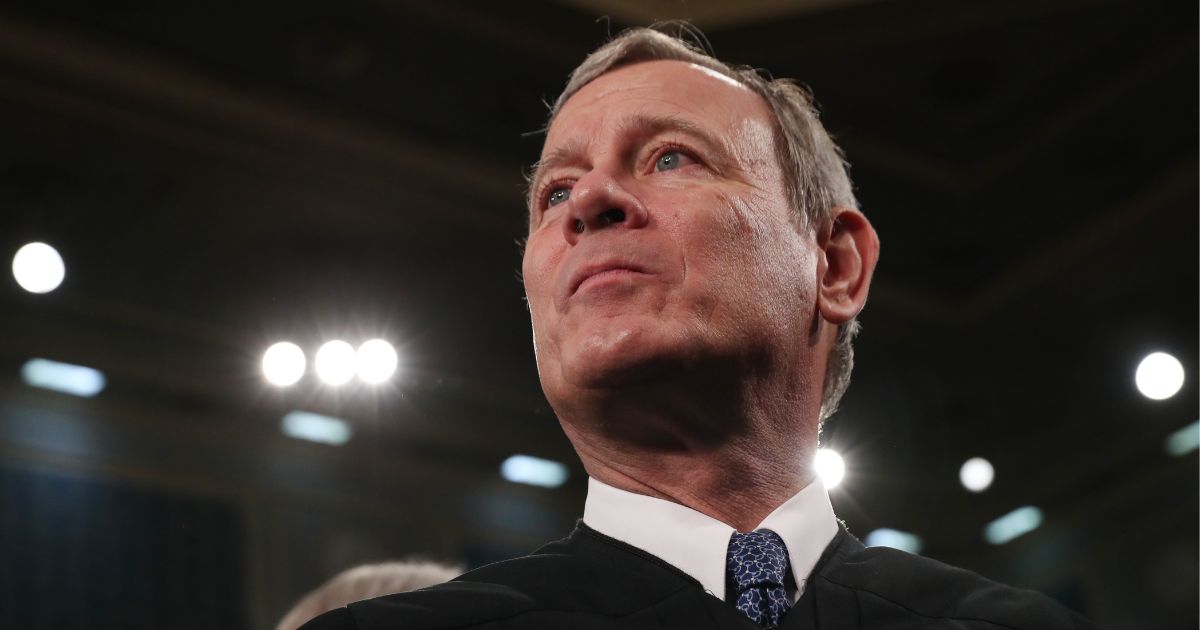 Supreme Court Chief Justice John Roberts awaits the start of the State of the Union address in the House chamber in Washington on Feb. 4, 2020.